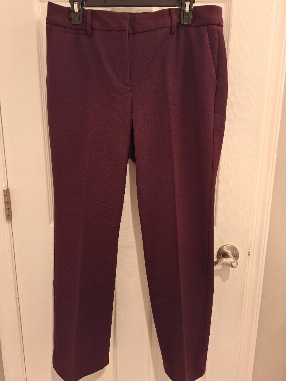 Talbots deep wine/burgundy Barley Boot Pant, size Petite 10